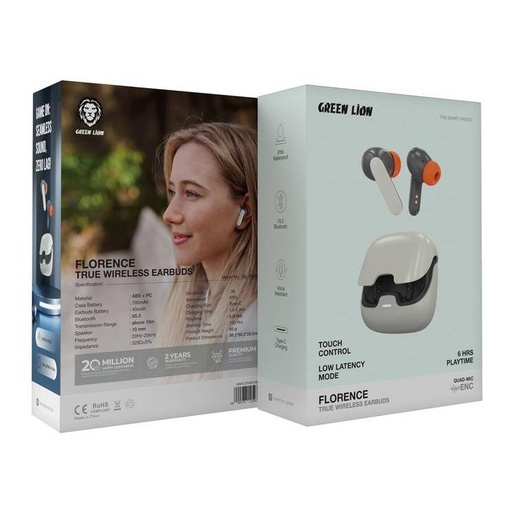 سماعات جرين لايون فلورنس اللاسلكية | Green Lion Florence TWS True Wireless Earbuds