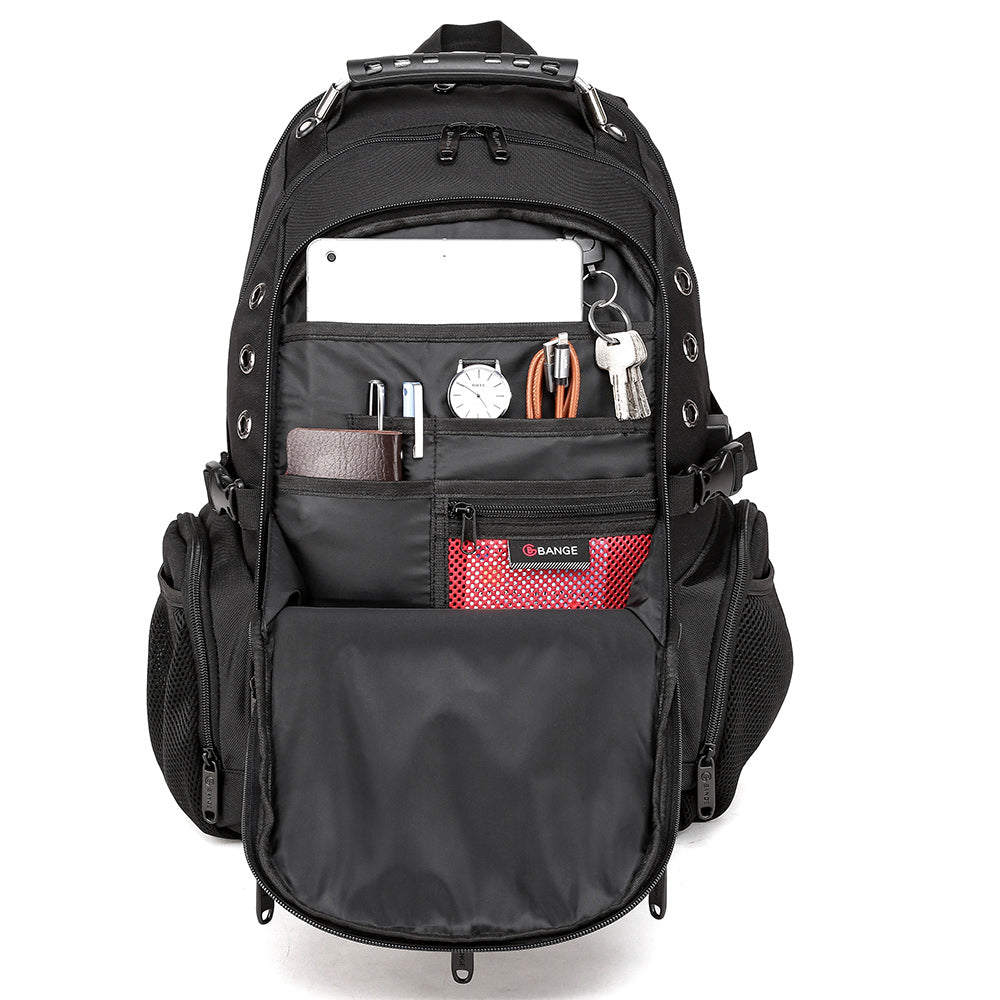 حقيبة ظهر بانج لوكسفورد بسعة 40 لتر مقاومة للماء مع منفذ شحن يو اس بي | BANGE 40L Waterproof Oxford Laptop Backpack with USB Charging Port