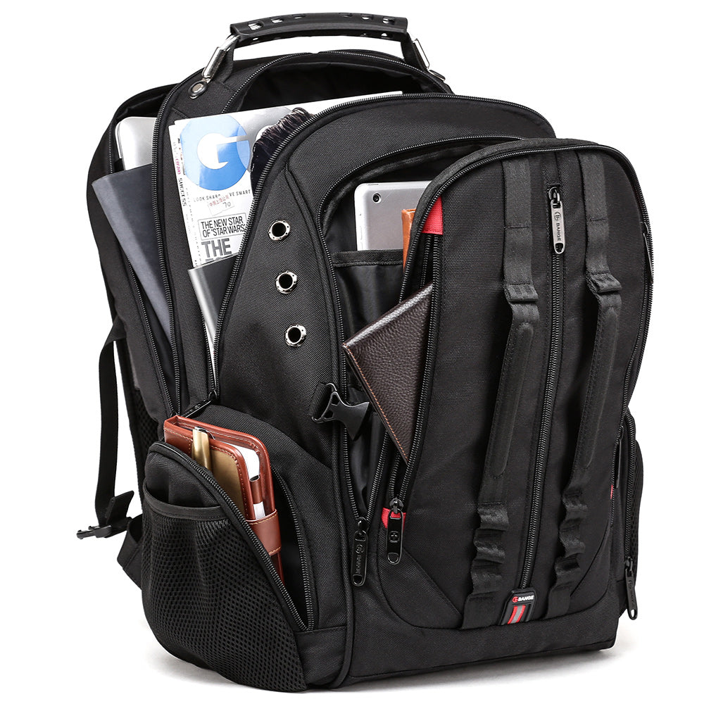 حقيبة ظهر بانج لوكسفورد بسعة 40 لتر مقاومة للماء مع منفذ شحن يو اس بي | BANGE 40L Waterproof Oxford Laptop Backpack with USB Charging Port