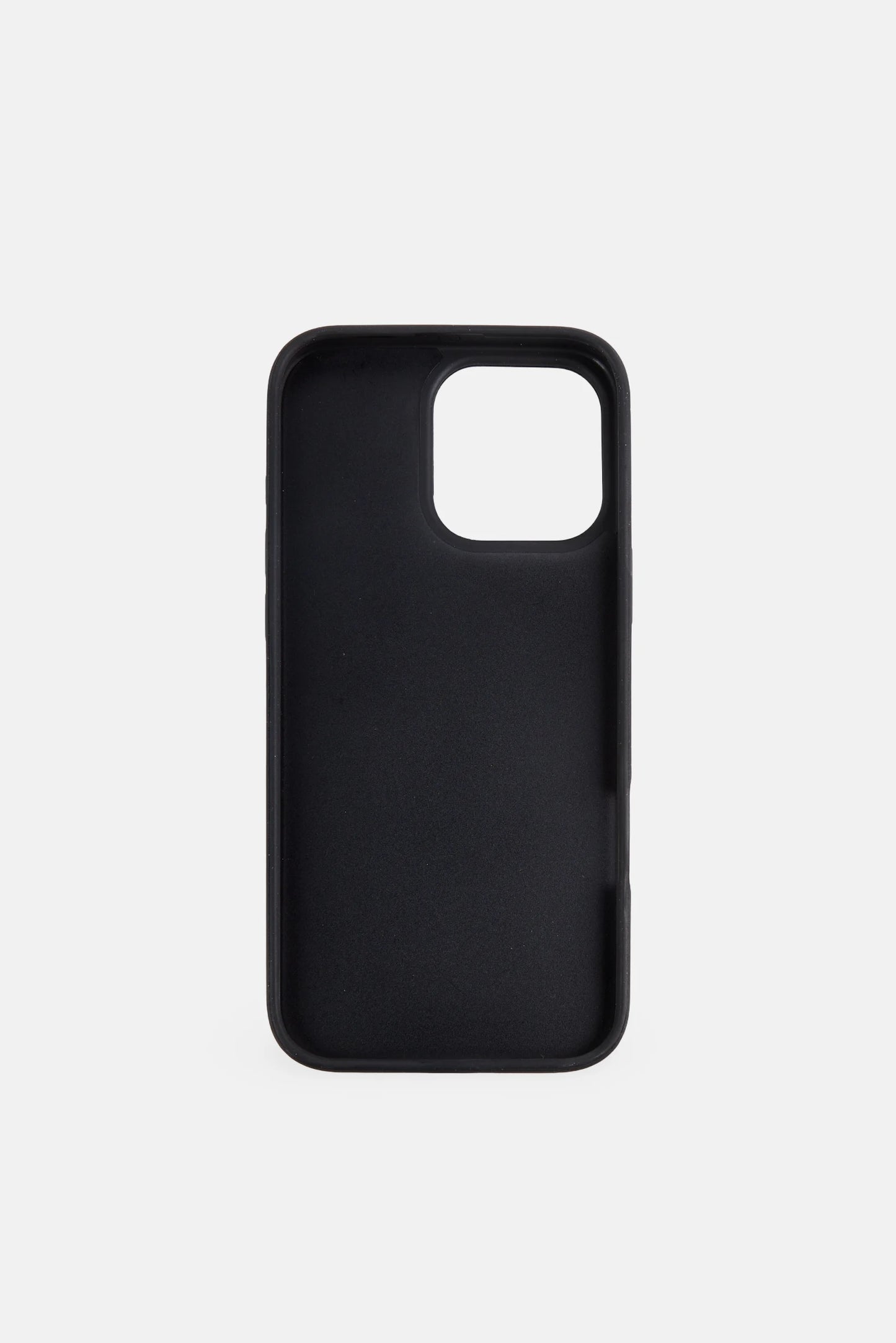 Karl Lagerfeld Saffiano Leather Hard Case with Elongated Logo for iPhone 16 Pro Max | كفر كارل لاغرفيلد بجلد سافيانو وشعار ممدود لهاتف ايفون 16 برو ماكس