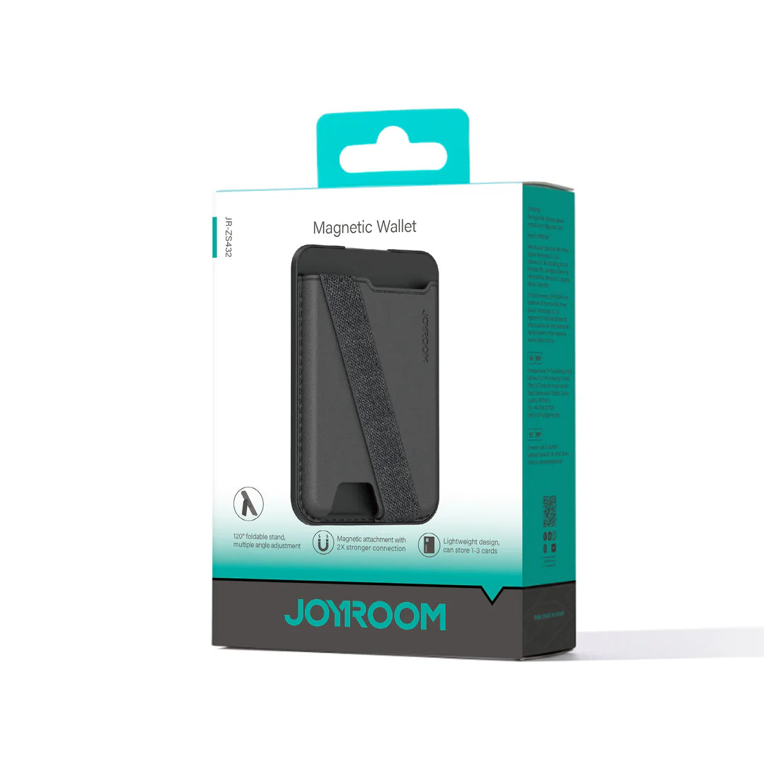 محفظة جويرووم JR-ZS432 المغناطيسية - اسود | JOYROOM JR-ZS432 MagSafe Wallet – Black