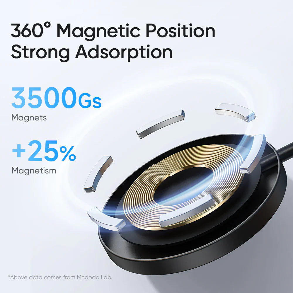 Mcdodo 15W Moon Series Magnetic Fast Wireless Charger - شاحن لاسلكي سريع مغناطيسي من سلسلة ماكدودو 15 واط