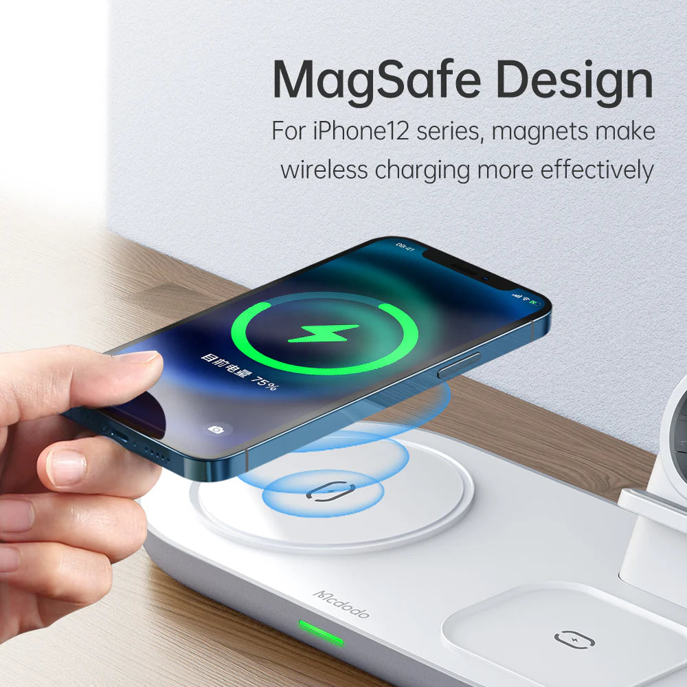 Mcdodo 3 in 1 Wireless Charger 15W - ماكدودو شاحن لاسلكي 3 في 1 15 واط