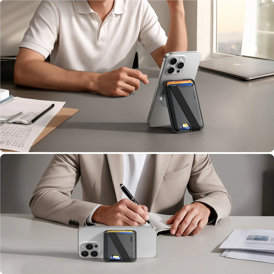 محفظة جويرووم JR-ZS432 المغناطيسية - اسود | JOYROOM JR-ZS432 MagSafe Wallet – Black