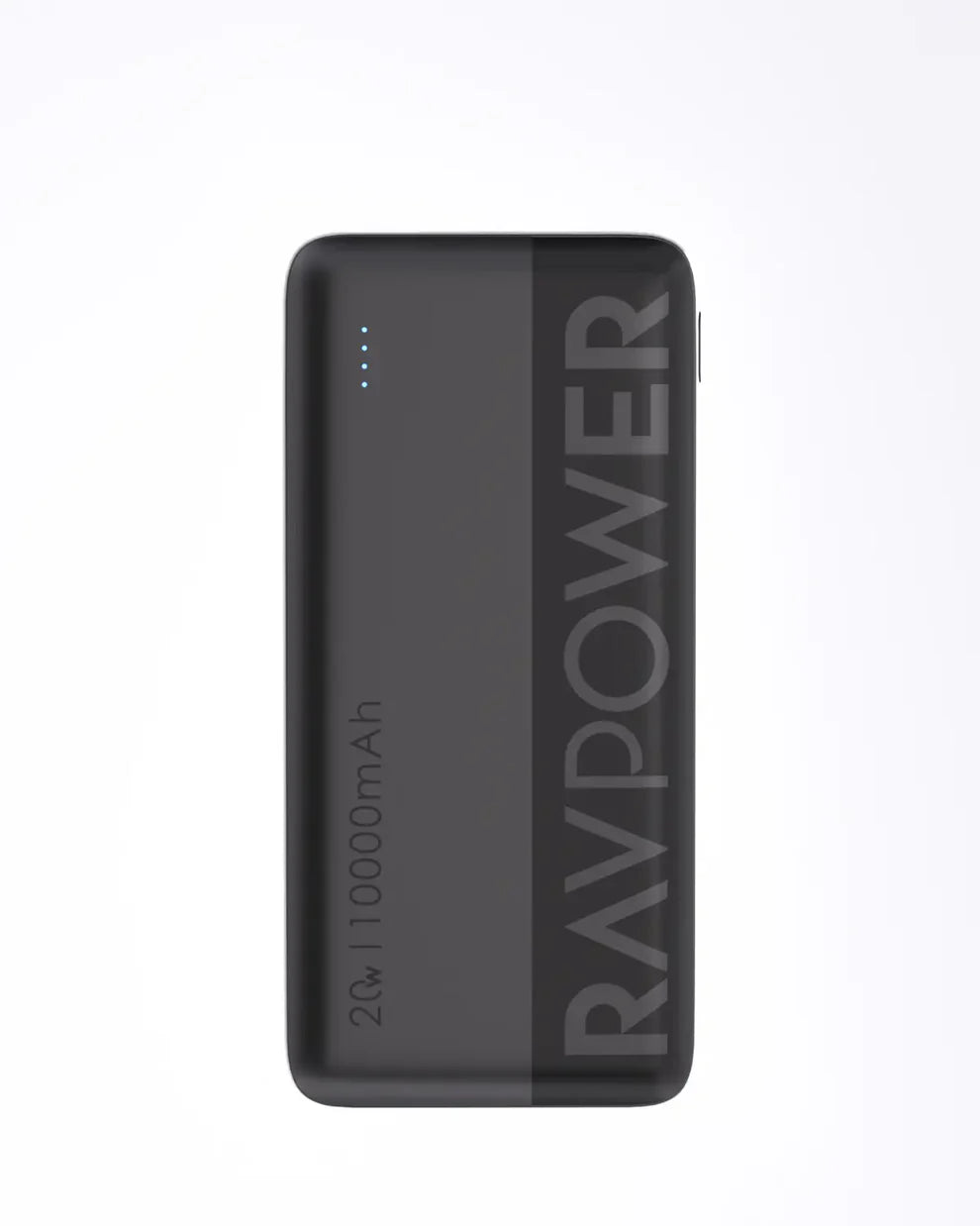 باور بانك راف باور PB1228 بسعة 10,000 مللي امبير وبقدرة شحن 22.5 واط مع 3 مخارج - اسود | RAVPOWER 10,000mAh Power Bank – 22.5W SCP & 20W PD Fast Charging, USB-C Two-Way, Triple Output Charger – Black