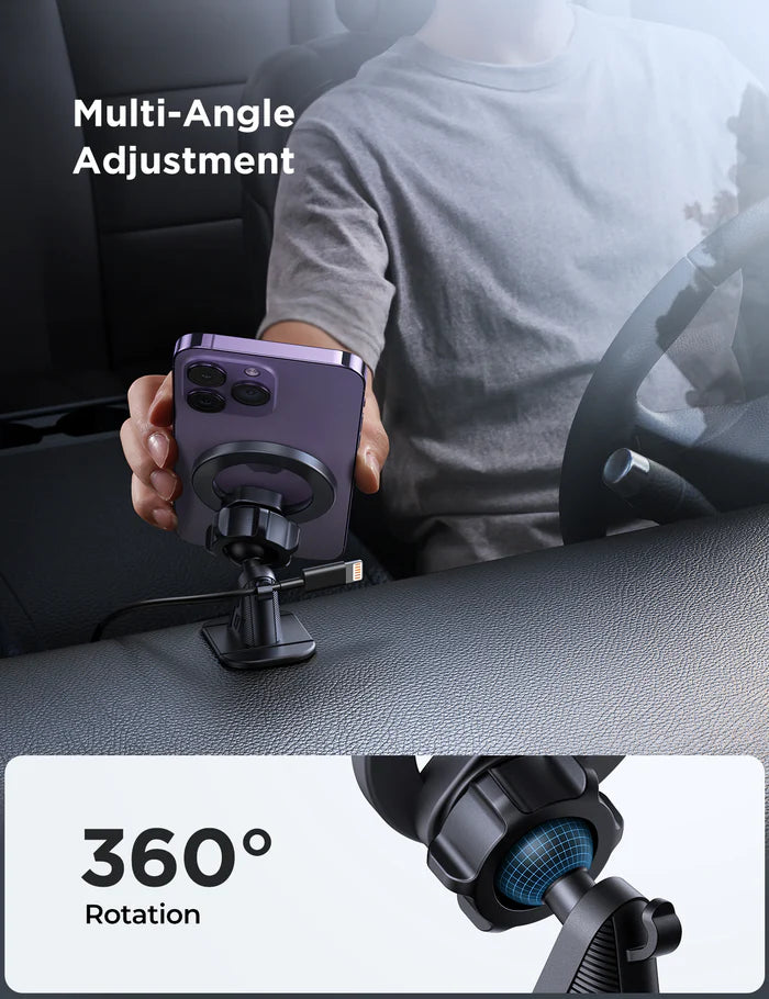 Joyroom JR-ZS376 Magnetic Car Phone Holder 360° Rotation - حامل جوال مغناطيسي جويروم للسيارة قوي وثابت دوران 360°