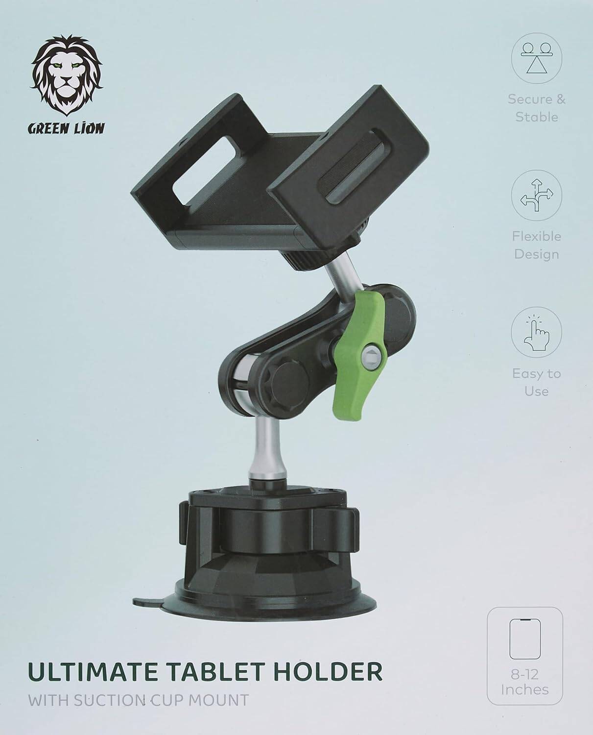 حامل جرين لايون التميت للأجهزة اللوحية مع قاعدة شفط | Green Lion Ultimate Tablet Holder With Suction Cup Mount