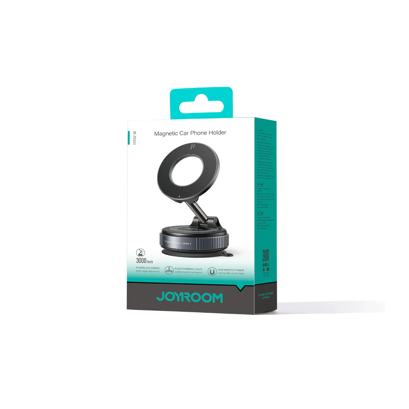 حامل هاتف جويرووم المغناطيسي مع قاعدة شفط ميكانيكية | JOYROOM JR-ZS501 MagSafe Suction Cup Phone Mount – Dual Lock Stability