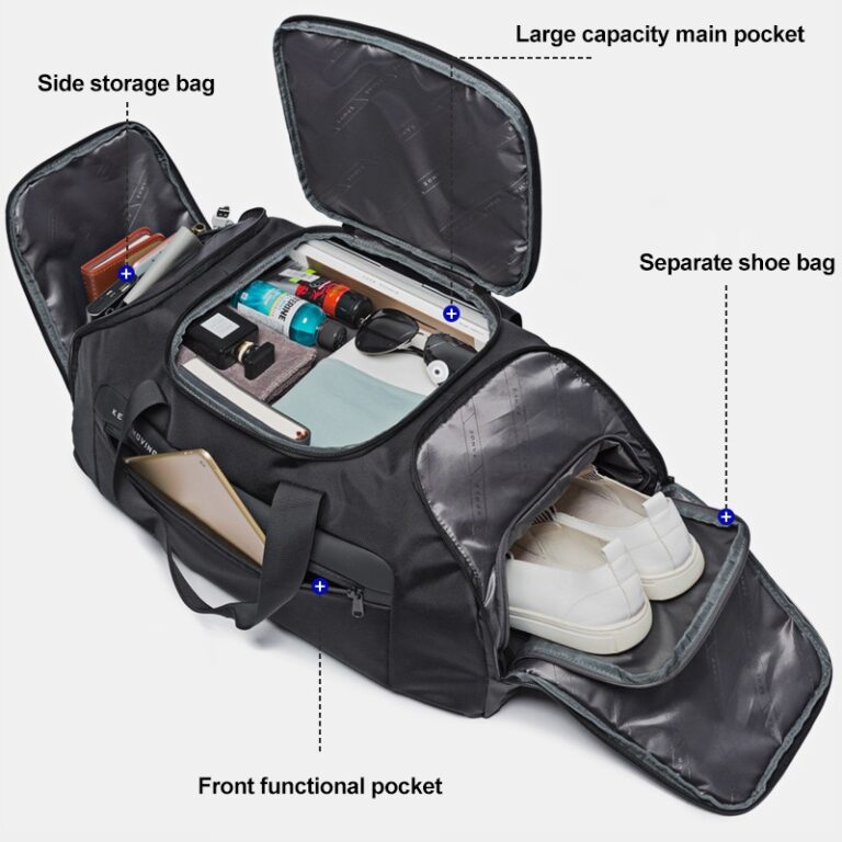 حقيبة بانجي BG-7088 متعددة الوظائف للسفر بسعة 36 لتر - اسود | BANGE BG-7088 Multi-function Large Capacity Men Travel Bag 36L – Black