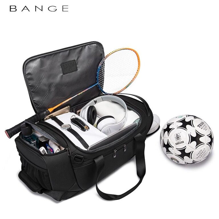 حقيبة بانجي ماكس للسفر والرياضة مقاومة للماء - اسود | BANGE Max Travel Bag – Black
