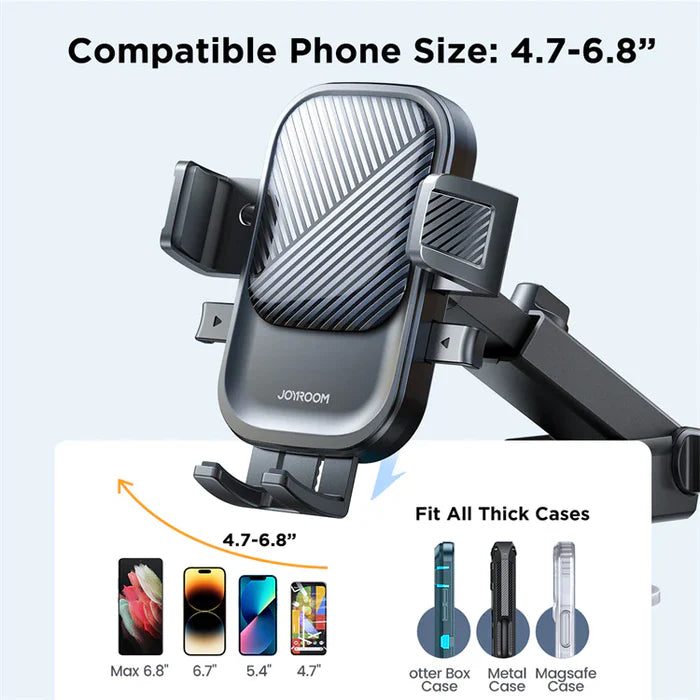 JOYROOM JR OK6 Adjustable Car Phone Mount Holder -حامل هاتف للسيارة قابل للتعديل من جوي روم