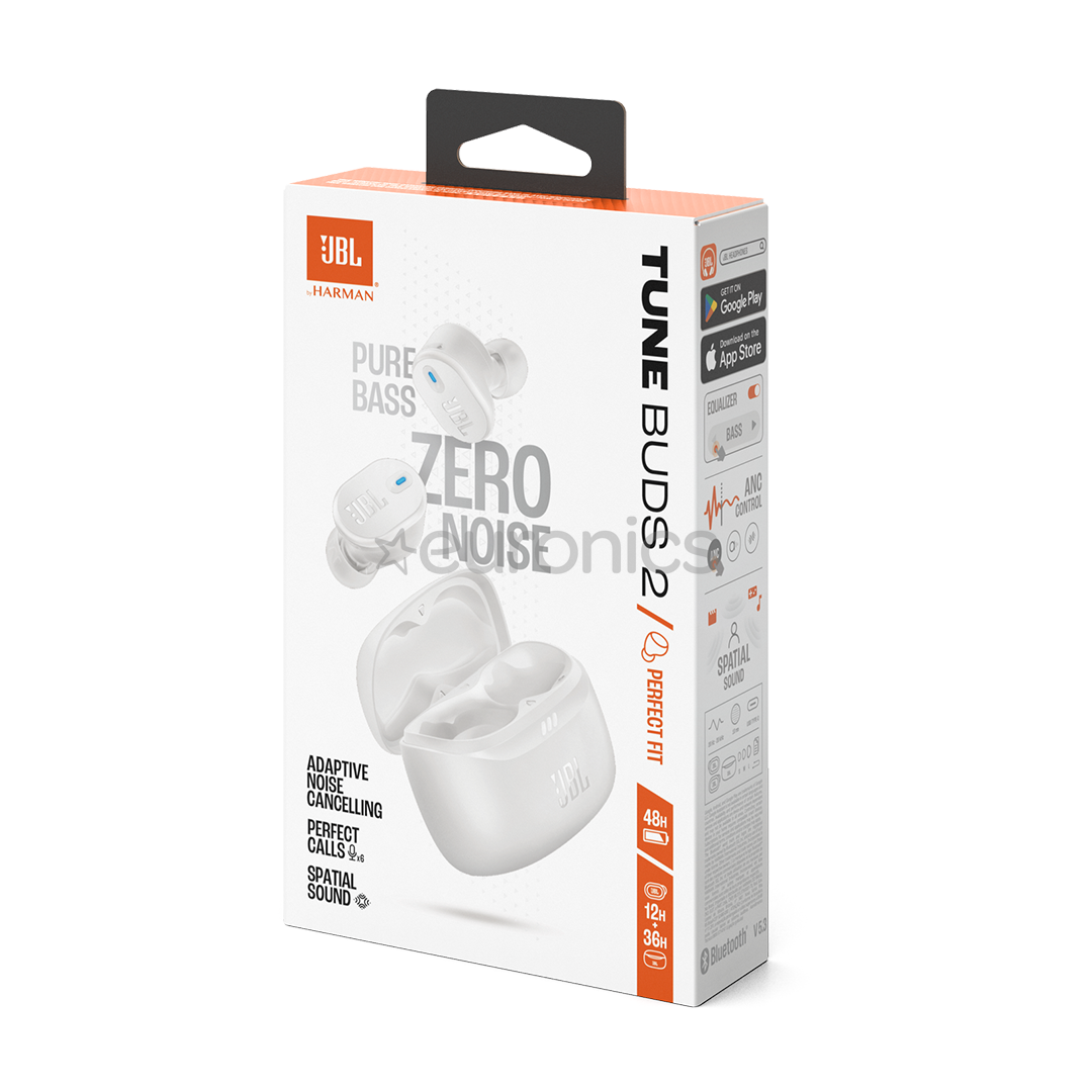 JBL Tune Buds 2 True Wireless In-Ear Earbuds with Mic, 48 Hrs Playtime | سماعة جي بي ال تون بدز 2 داخل الاذن لاسلكية مع مايكروفون, تشغيل حتى 48 ساعة