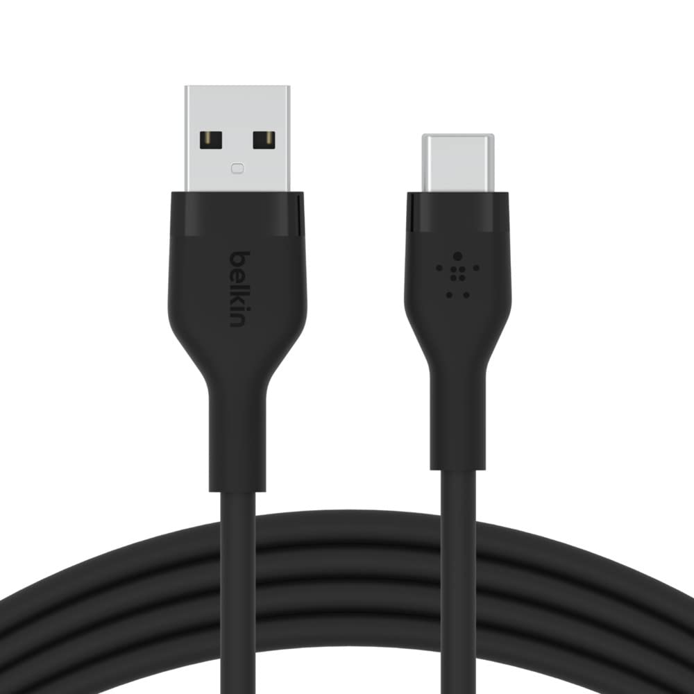 Belkin USB-A to USB-C Silicone Cable 1M - كيبل سيلكون يو اس بي أ اللا يو اس بي سي  بطول 1 متر