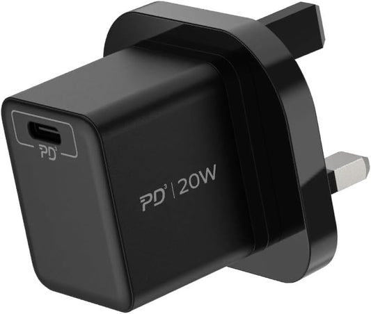 Momax Oneplug 1 port USB-C Fast Charger 20W Mini Charger Travel - شاحن جداري بمنفذ يو اس بي سي وقدرة  20واط