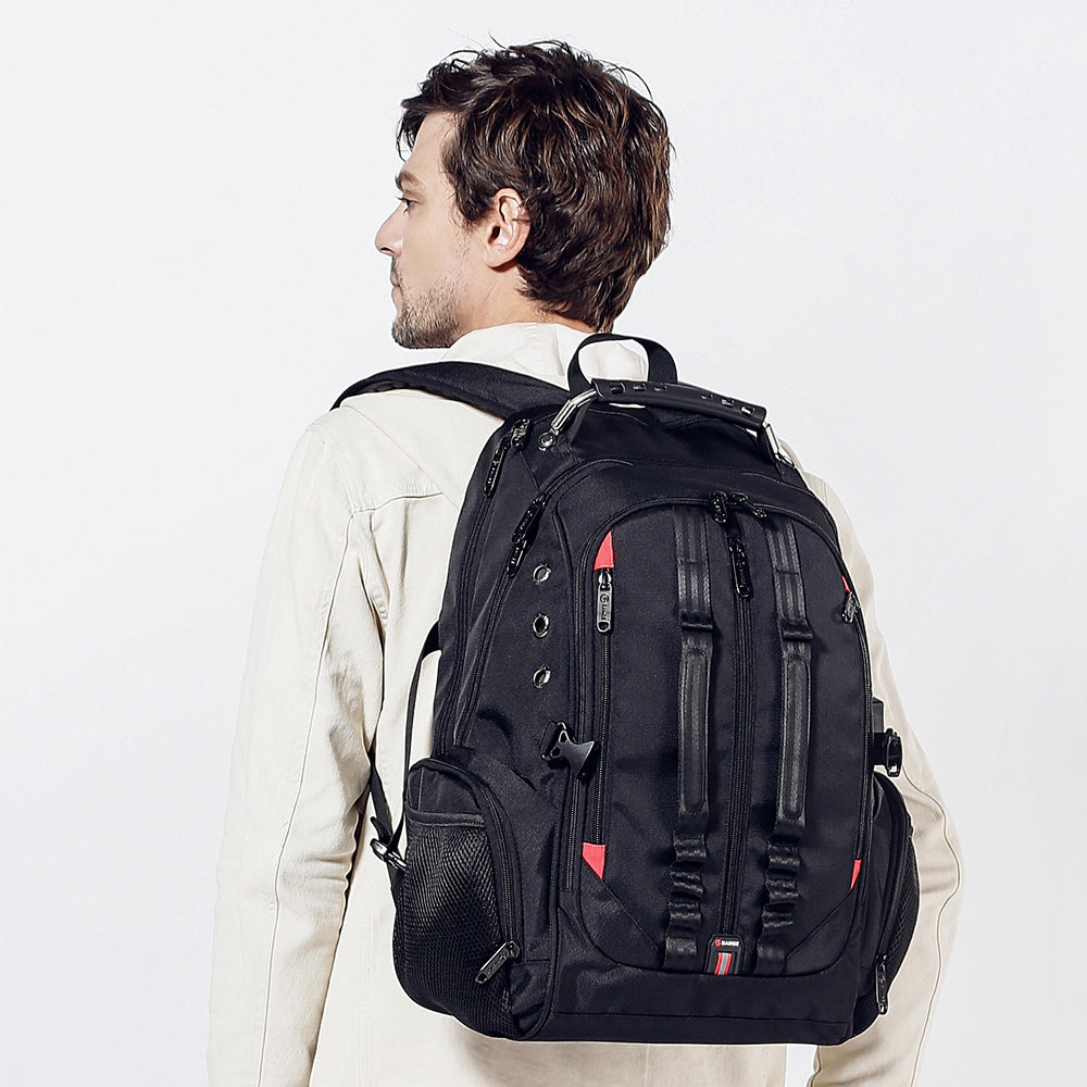 حقيبة ظهر بانج لوكسفورد بسعة 40 لتر مقاومة للماء مع منفذ شحن يو اس بي | BANGE 40L Waterproof Oxford Laptop Backpack with USB Charging Port