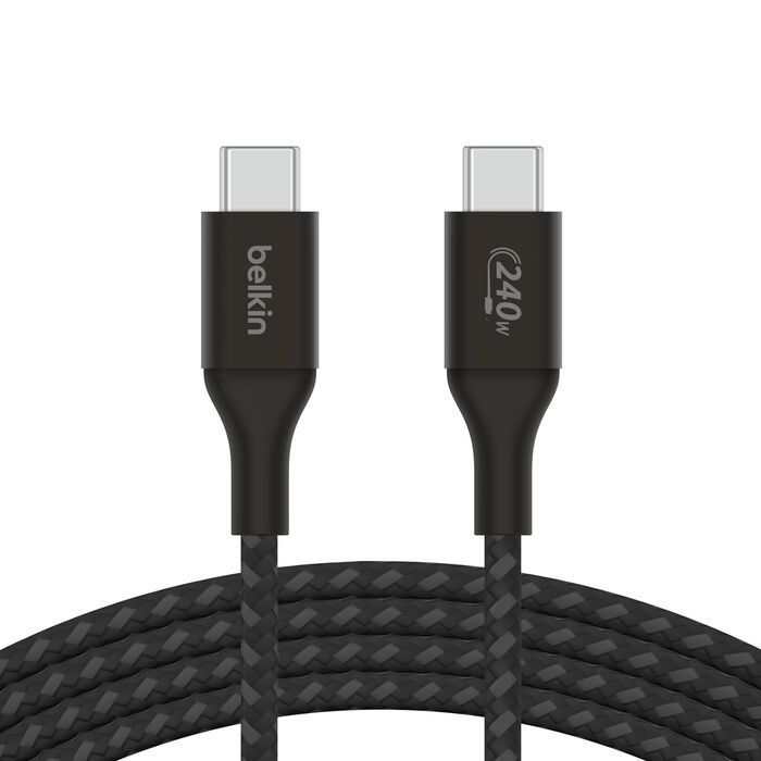 Belkin BoostCharge USB-C to USB-C Cable 240W - كيبل سريع الشحن تايب سي بقدرة 240واط