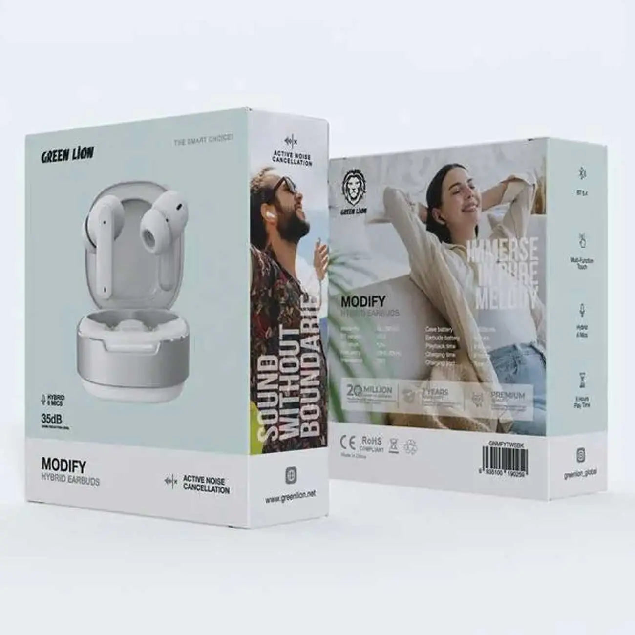 سماعات الأذن اللاسلكية جرين لايون موديفاي هايبريد | Green Lion Modify Hybrid Earbuds