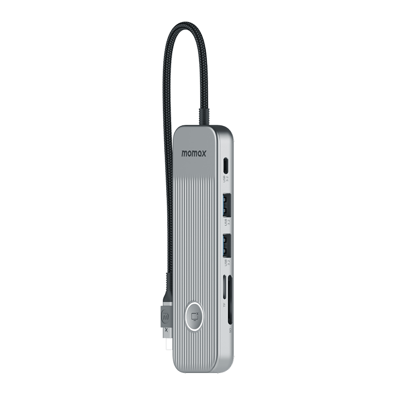 Momax ONELINK 8 in 1 Multi-Function USB-C Hub - موزع يو اس بي سي متعدد الوظائف موماكس 8 في 1