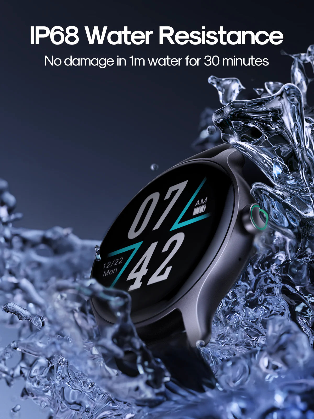 JOYROOM JR-FC1 Smart Watch | IP68 Waterproof & Bluetooth Calling - ساعة جويروم الذكيةمقاومة للماء ومكالمات بلوتوث