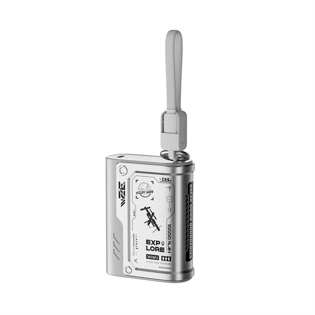 WIWU Shield Power Bank Wi P026 10000mA Compact Design & Fast Charging - باور بانك 10000 مللي أمبير من دبليو اي دبليو يو بتصميم صغير وشحن سريع