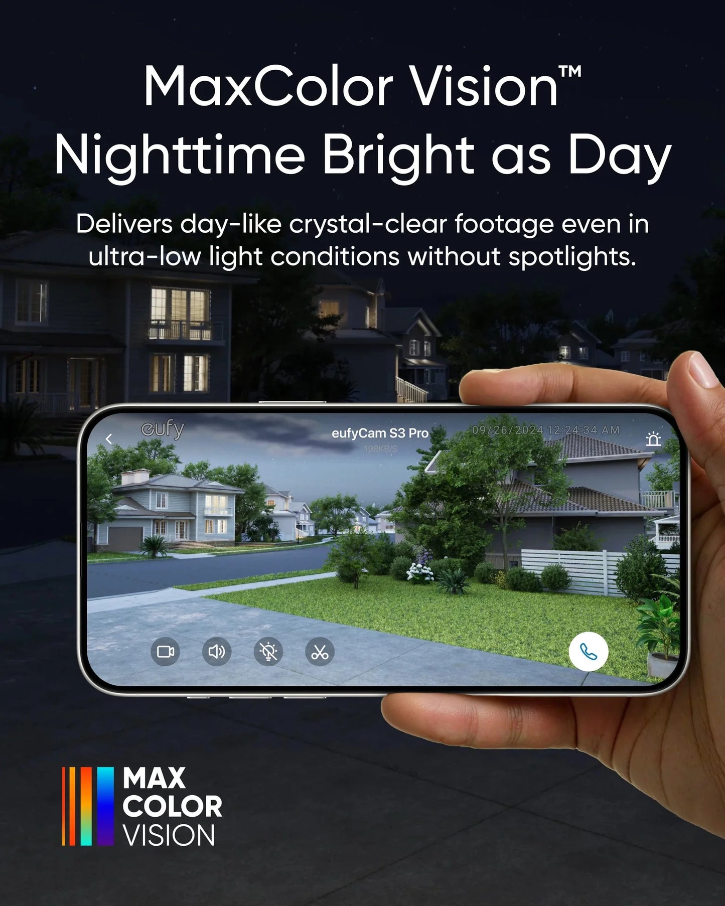 Anker Eufy Security EufyCam S3 Pro 2-Cam Kit, 4K Solar Outdoor Cameras | طقم كامرتين يوفي كام S3 برو, طاقة شمسية, مراقبة خارجية بدقة 4K