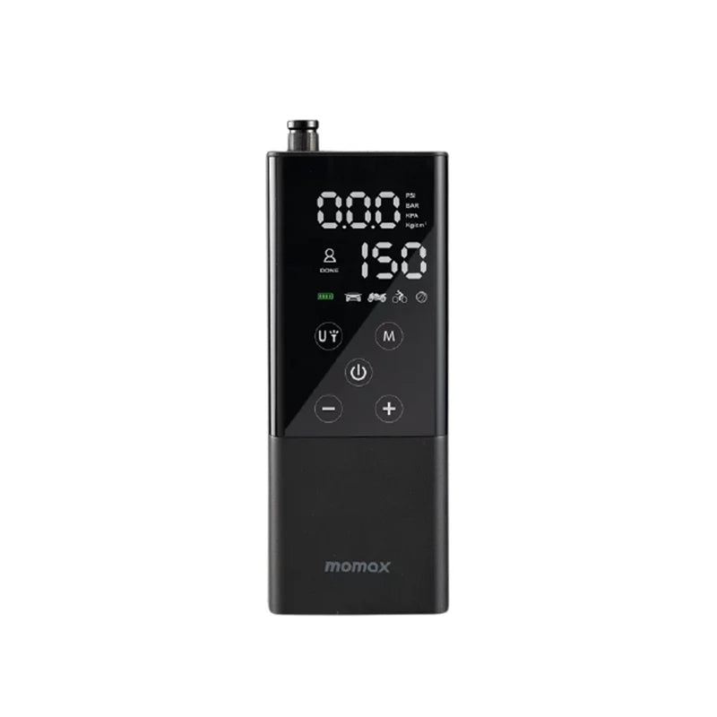 MOMAX ELECTRIC AIR PUMP Portable Air Pump with Flash IoT - موماكس منفاخ هواء كهربائي منفاخ هواء محمول مع فلاش