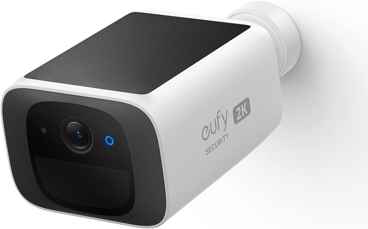 Eufy Security SoloCam S220 Solar Security Camera Outdoor Wireless Continuous Power by Anker - يوفي سولو كام كاميرا أمان تعمل بالطاقة الشمسية للاستخدام الخارجي كاميرا أمان منزلية بدقة 2ك واي فاي 2.4 جيجا هرتز من أنكر