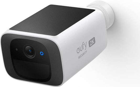 Eufy Security SoloCam S220 Solar Security Camera Outdoor Wireless Continuous Power by Anker - يوفي سولو كام كاميرا أمان تعمل بالطاقة الشمسية للاستخدام الخارجي كاميرا أمان منزلية بدقة 2ك واي فاي 2.4 جيجا هرتز من أنكر