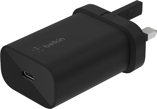 Belkin BoostCharge 25W Wall Chargers with PPS USB-C Power Delivery Fast Charger  - شاحن جداري بقوة 25 واط بتقنية البوست شارجر بمنفذ يو اس بي سي
