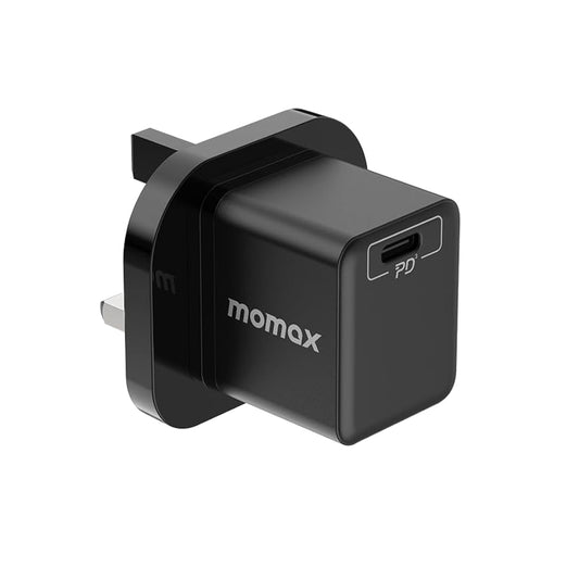 شاحن موماكس ONE PLUG صغير الحجم بمنفذ تايب سي وبقدرة شحن 20 واط | Momax ONE PLUG 20W Mini USB-C Fast Charger