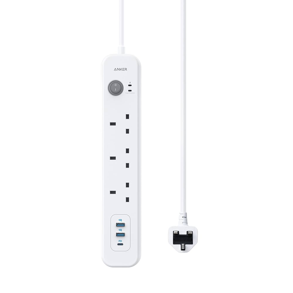 Anker PowerExtend 6-in-1 Power Strip, 2m Cable | وصلة كهرباء انكر بور اكستيند, 6 في 1, كيبل بطول 2م