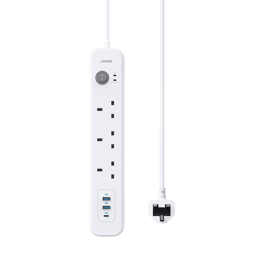 Anker PowerExtend 6-in-1 Power Strip, 2m Cable | وصلة كهرباء انكر بور اكستيند, 6 في 1, كيبل بطول 2م