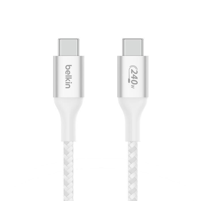 Belkin BoostCharge USB-C to USB-C Cable 240W - كيبل سريع الشحن تايب سي بقدرة 240واط