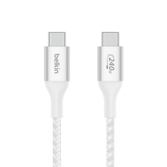 Belkin BoostCharge USB-C to USB-C Cable 240W - كيبل سريع الشحن تايب سي بقدرة 240واط