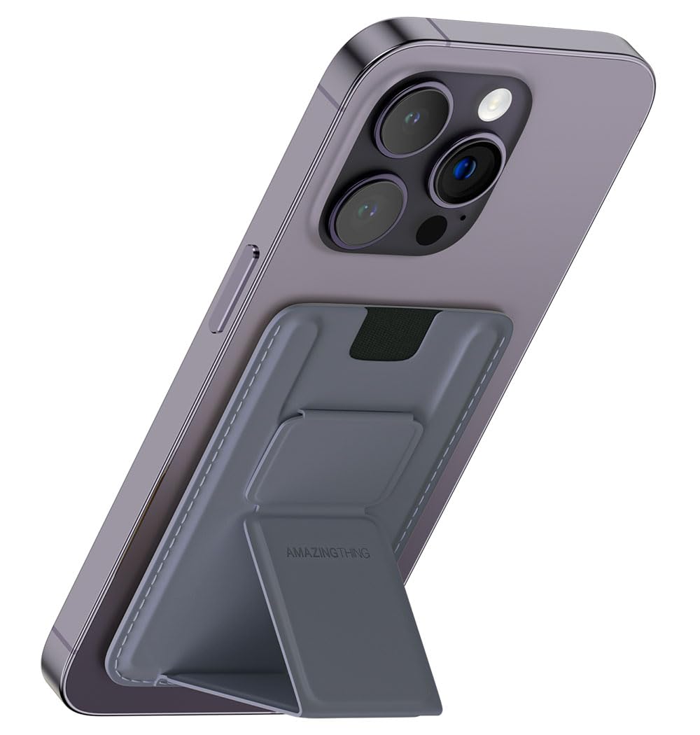 حافظة البطاقات المغناطيسية اميزنك ثنك سمووثي برو ماغ مع ستاند متعدد الزوايا | AMAZINGTHING Smoothie Pro Mag Magnetic Card Wallet Holder – Multi-Angle Stand