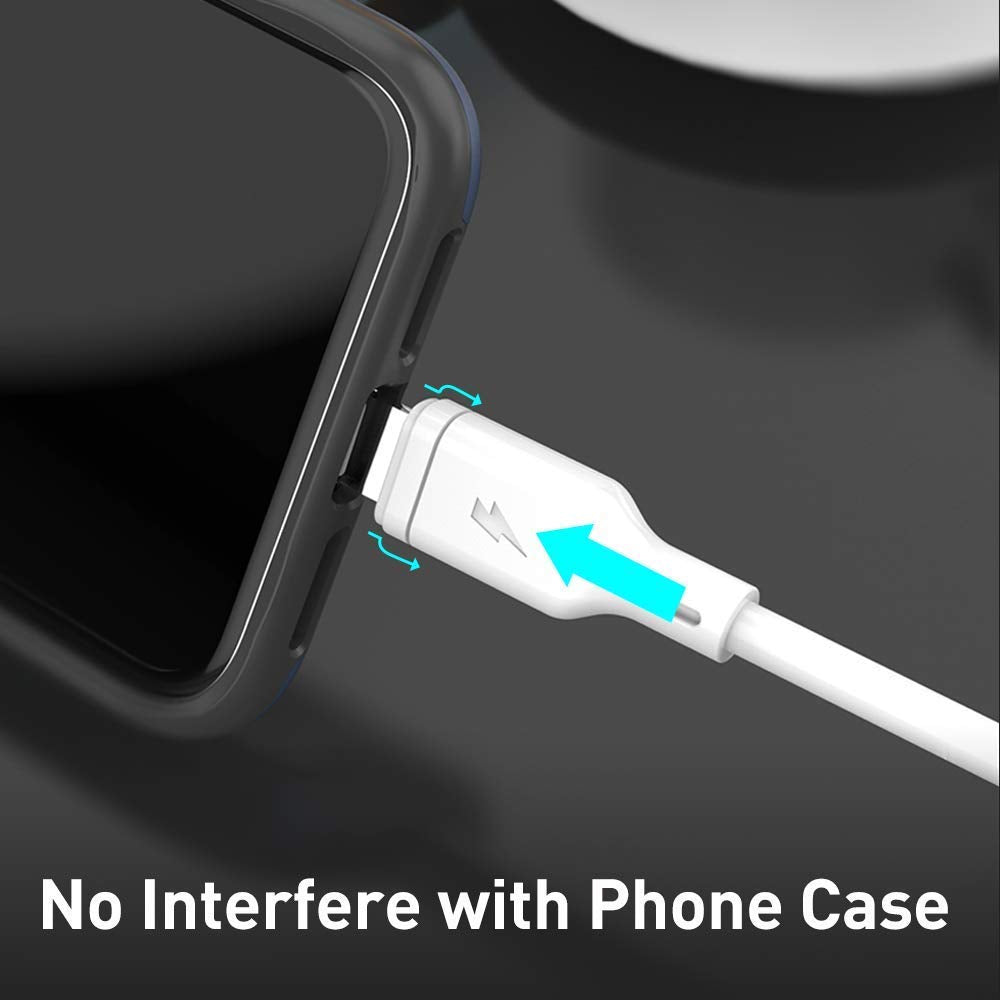 MOMAX USB-C to Lightning  1.2M  - موماكس كيبل شحن مزامنة البيانات تايب سي الى لايتننغ باللون اسود 1.2 متر