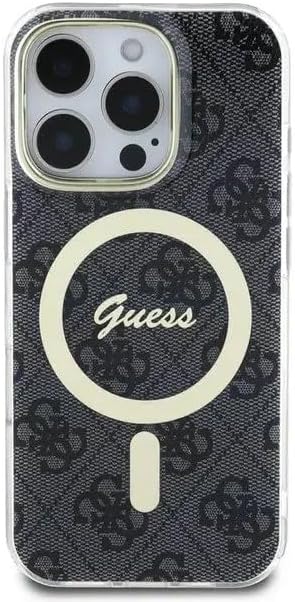 GUESS MagSafe IML Hard Case with 4G Design for iPhone 16 Pro | كفر GUESS بتصميم 4 جي ومتوافق مع ماج سيف لهاتف ايفون 16 برو