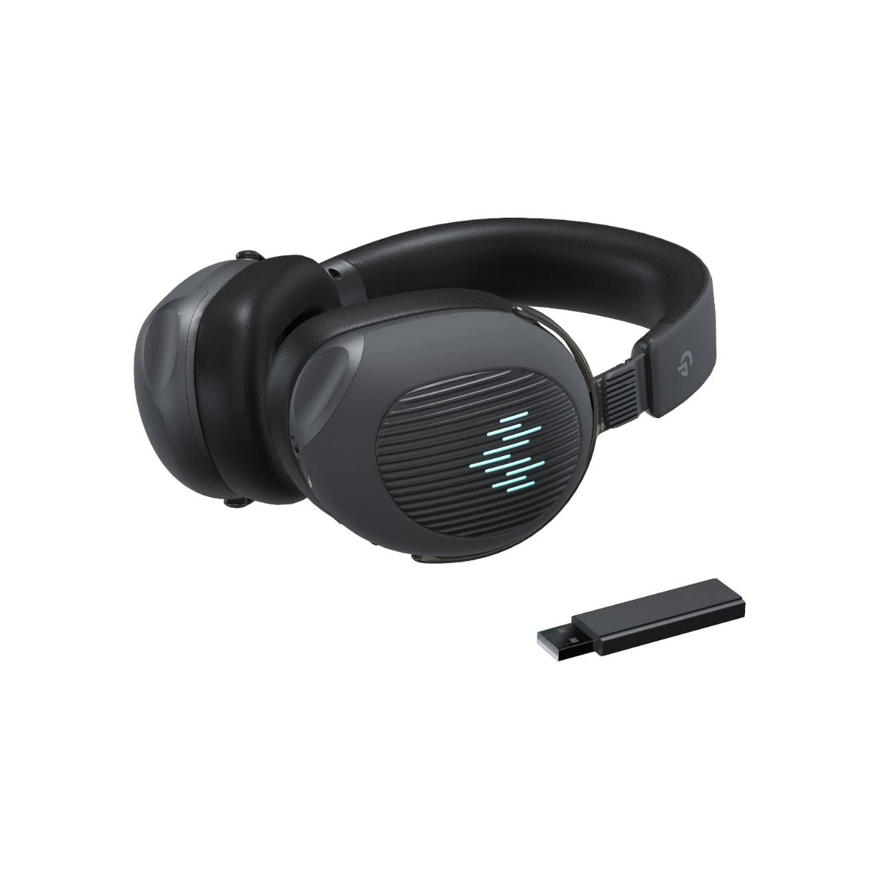 سماعة الالعاب اللاسلكية PDX416 E-Sports من بورودو جيمنج بااضائة RGB - رمادي | Porodo Gaming PDX416 E-Sports Wireless RGB Gaming Headphone - Gray