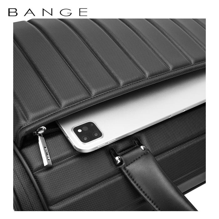 حقيبة بانجي بريميوم للاعمال مقاومة للماء - اسود | Bange Premium Office Work Briefcase  – Black