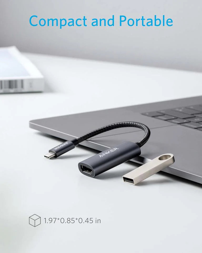 Anker 310 USB-C to HDMI Adapter, 4K@60Hz | انكر محول يو اس بي سي الى اج دي ام اي, بدقة 4K