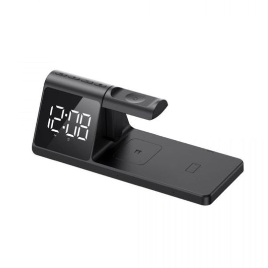 Havit W3042 Wireless Charger 3 IN 1 Phone, Watch and Buds - هافيت شاحن لاسلكي 3 في 1 للهاتف والساعة والسماعات باللون الأسود