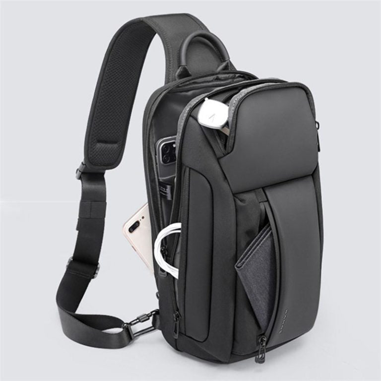Bange Titan Sling Bag (11 inch iPad) Water-Resistant Crossbody Men's Bag | حقيبة كتف حول الجسم للرجال من بانج تايتان, مقاومة للماء, تتسع لجهاز ايباد 11 بوصة