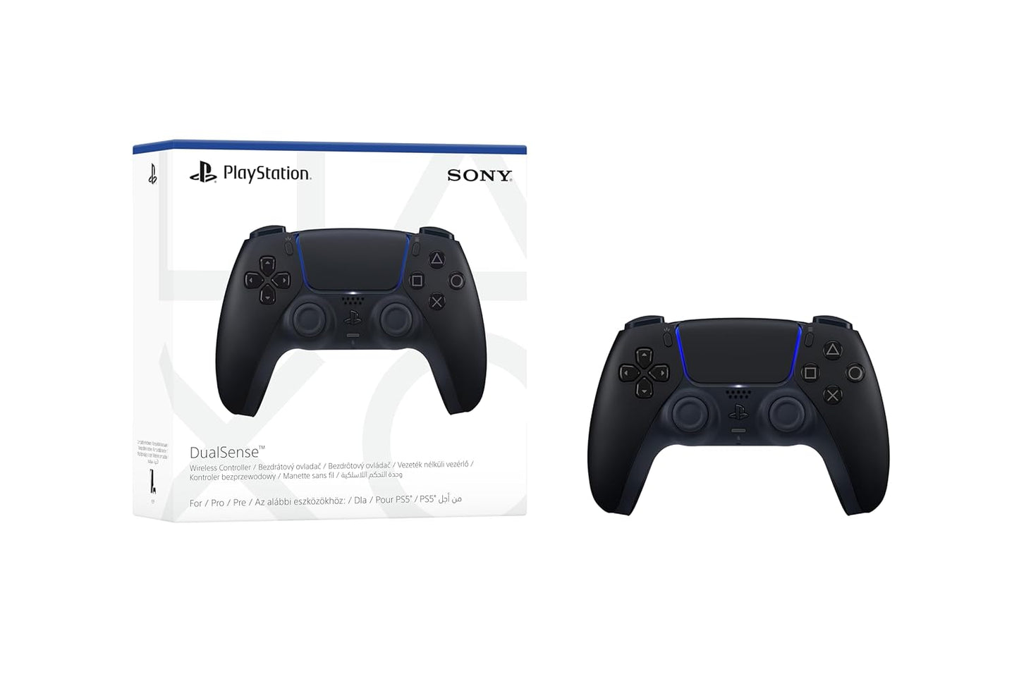 يد تحكم دوال سنس لاسلكي أسود - Sony PS5 DualSense Wireless Controller - Black
