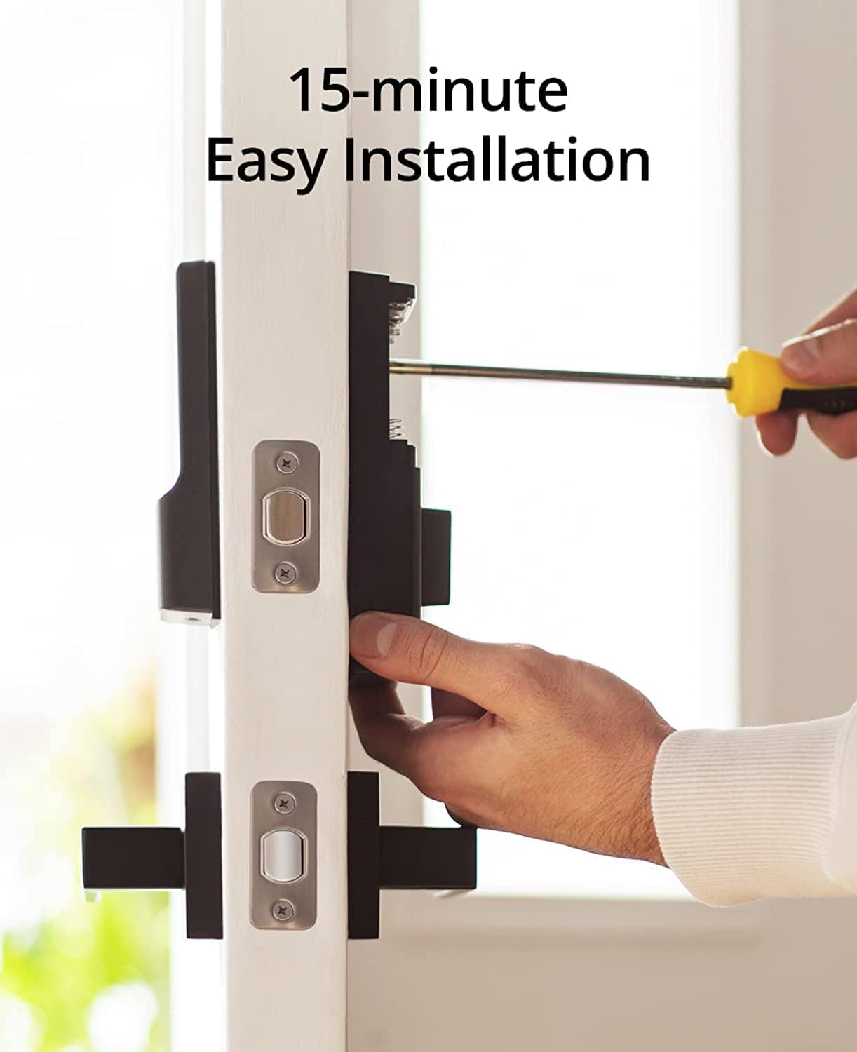 Eufy by Anker Security Smart Lock C210 Keyless Entry Door Lock Built-in WiFi Deadbolt Smart Door Lock - يوفي سيكيوريتي قفل ذكي قفل باب الدخول بدون مفتاح ببصمة الاصبع واي فاي مدمج من أنكر