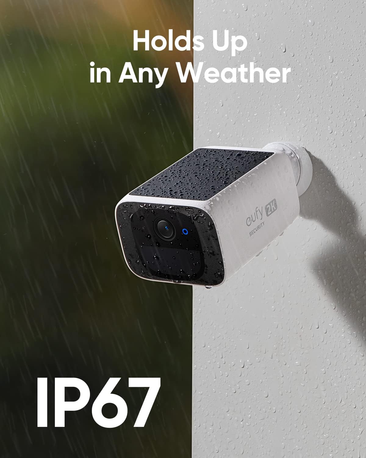 Eufy Security SoloCam S220 Solar Security Camera Outdoor Wireless Continuous Power by Anker - يوفي سولو كام كاميرا أمان تعمل بالطاقة الشمسية للاستخدام الخارجي كاميرا أمان منزلية بدقة 2ك واي فاي 2.4 جيجا هرتز من أنكر