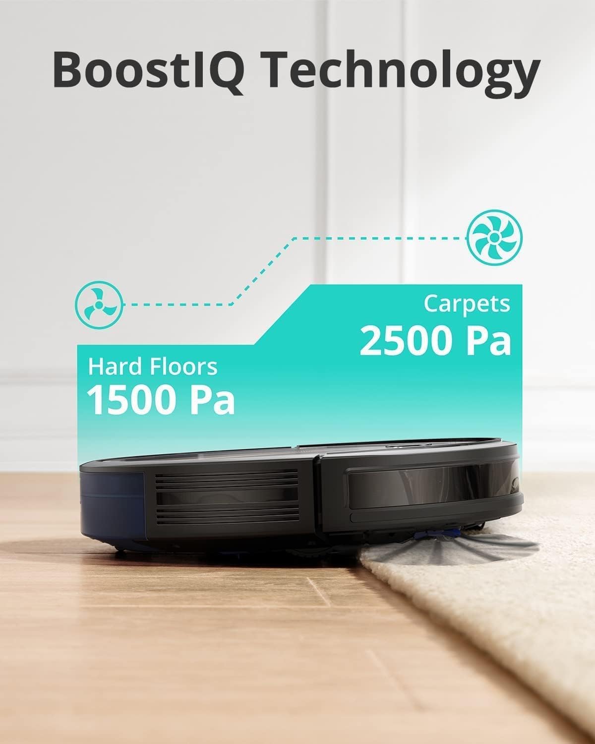 يوفي مكنسة روبوفاك جي 20 هايبرد من انكر نظام ملاحة ديناميكي ذكي شفط قوي 2500 باسكال - Eufy By Anker, Robovac G20 Hybrid Robot Vacuum Smart Dynamic Navigation 2500 Pa Strong Suction