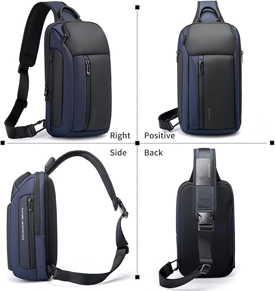 Bange Titan Sling Bag (11 inch iPad) Water-Resistant Crossbody Men's Bag | حقيبة كتف حول الجسم للرجال من بانج تايتان, مقاومة للماء, تتسع لجهاز ايباد 11 بوصة