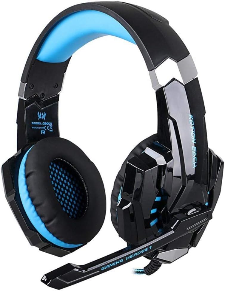 سماعة ألعاب لاسلكية مع مايكروفون - KOTION EACH G9000PRO Wireless Gaming Headset - RGB - Black
