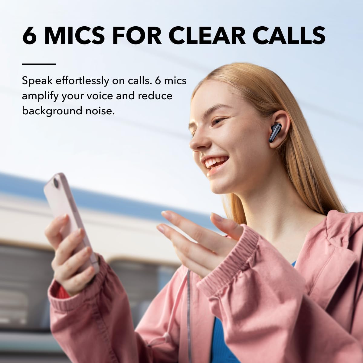 Soundcore by Anker Liberty 4 NC Wireless Earbuds 98.5% Noise Reduction - ساوند كور سماعات اذن لاسلكية ليبرتي 4 ان سي من انكر تقليل الضوضاء بنسبة