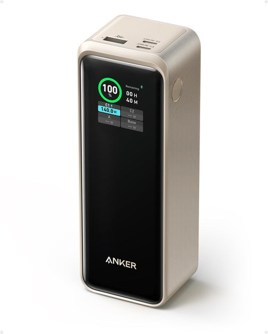 Anker Prime Power Bank 27,650 mAh 250W - أنكر برايم باور بانك 27,650 مللي أمبير، 250 وات